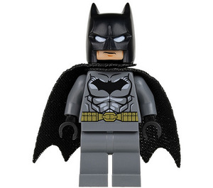 LEGO Batman mit Dark Stone Grau Anzug und Gold Gürtel mit Stretchy Umhang Minifigur