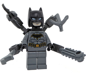 LEGO Batman jossa Dark Stone Harmaa Puku ja Gold Outline Vyö jossa Octo-Käsivarret Minihahmo