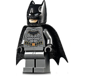 LEGO Batman with Dark Stone Gray Suit and Gold Outline Belt with Stretchy Cape Minifigure