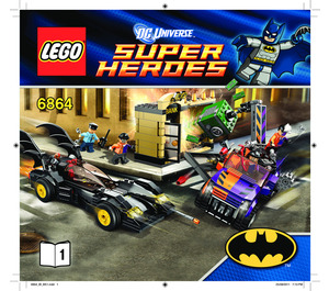 LEGO Batmobile et the Two-Affronter Chase 6864 Instructions