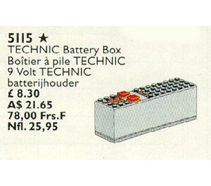 LEGO Battery Boîte 9V 5115