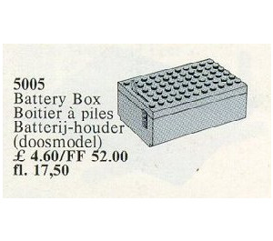 LEGO Battery Box Grey 4.5V for use with Basic set 816 5005