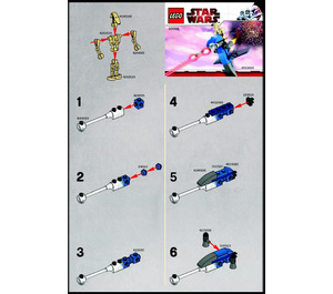 LEGO Battle Droid Aan STAP 30004 Instructions