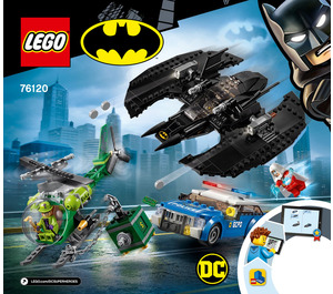 LEGO Batwing en The Riddler Heist 76120 Instructions