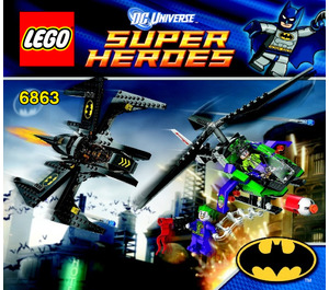 LEGO Batwing Battle Over Gotham City Set 6863 Instructions