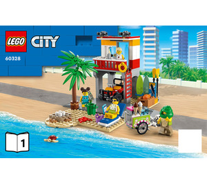 LEGO Beach Lifeguard Station Set 60328 Instructions