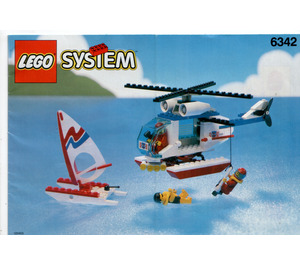 LEGO Beach Rescue Chopper 6342 Instructions