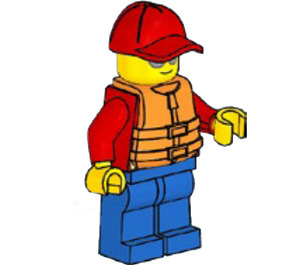 LEGO Plaża Rescuer Minifigurka