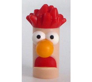 LEGO Beaker Tête avec Rouge Cheveux