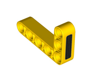 LEGO Bjelke 3 x 5 Bøyd 90 grader, 3 og 5 Hull med Svart Gitter (32526 / 76934)