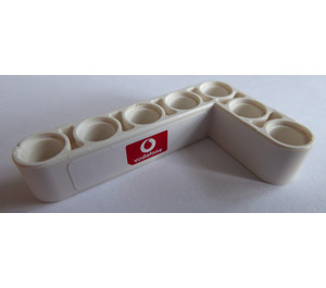 LEGO Beam 3 x 5 Bent 90 degrees, 3 and 5 Holes with Vodafone Logo Left Sticker (32526)