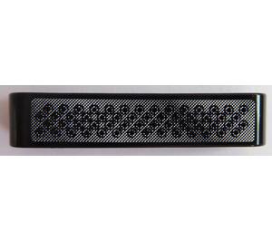 LEGO Beam 5 with Black Pattern on Silver Background Sticker (32316)