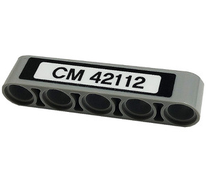 LEGO Beam 5 with 'CM 42112' Sticker (32316)