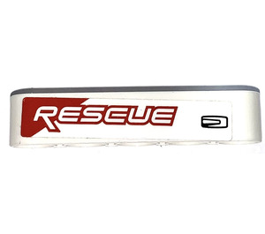 LEGO Beam 5 with Rescue left Side Sticker (32316)