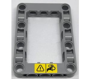 LEGO Beam Frame 5 x 7 with Warning Sign Sticker (64179)