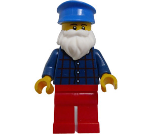 LEGO Bearded Male mit Hut Minifigur