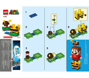 LEGO Bee Mario Power-Oben Pack 71393 Instructions