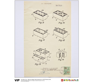 LEGO Belgian Patent voor Elements 1958 (5005996)