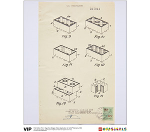 LEGO Belgian Patent for Elements 1958 (5005996)