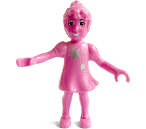 LEGO Belville Fairy Millimy - dark pink with Stars Pattern Minifigure