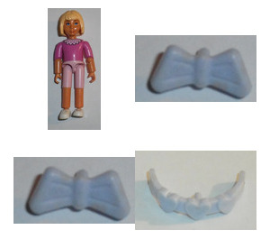 LEGO Belville Female with Dark Pink Top whith Collar and Accessories
