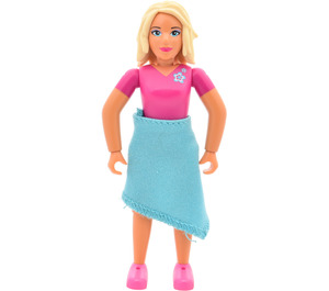LEGO Belville female met pink Lichaam suit