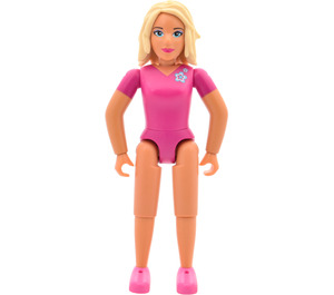 LEGO Belville female with pink body suit Minifigure