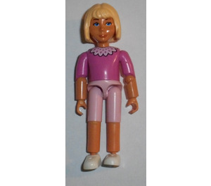 LEGO Belville Girl with Pink Shorts and Pink Shirt Minifigure