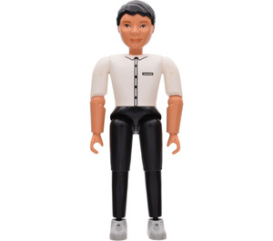 LEGO Belville Male with White Shirt with Black Embroidery Minifigure