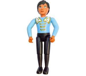 LEGO Belville Man with Black trousers and light blue shirt Minifigure
