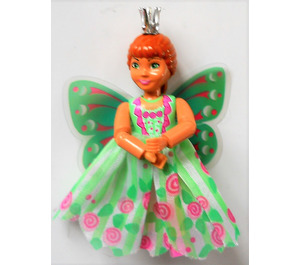LEGO Belville Princesse Flora mit green skirt, wings und chrome Silber Krone