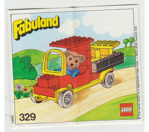 LEGO Bernard Bear en his Delivery Lorry 329-2 Instructions