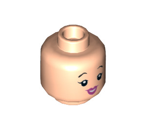 LEGO Betty Rubble Minifigure Head (Recessed Solid Stud) (3626 / 54288)