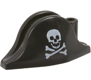 LEGO Bicorne Pirate Hat with Skull and Crossbones (2528 / 81424)