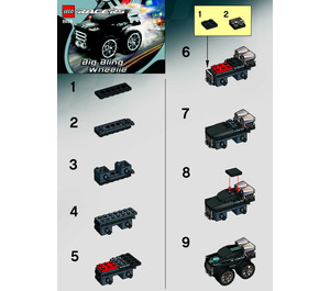 LEGO Big Bling Wheelie Set 8658 Instructions