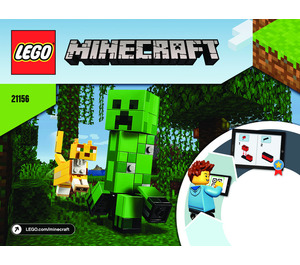 LEGO BigFig Creeper en Ocelot 21156 Instructions