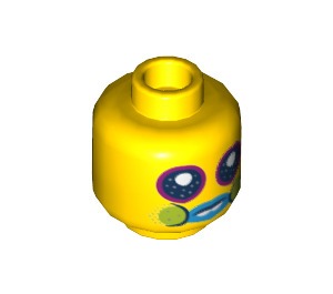 LEGO Biggie and Mr. Dinkles Minifigure Head (Recessed Solid Stud) (3626 / 66839)