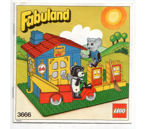 LEGO Billy Bear en Mortimer Mouse's Service Station 3666 Instructions