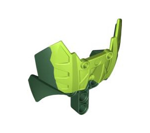 LEGO  Bionicle Barraki Carapar Poitrine Couverture avec Marbré Vert Foncé (59490)