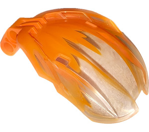 LEGO Bionicle Bohrok Windscreen 4 x 5 x 7 with Blended Clear Streaks (41671 / 90797)