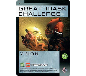 LEGO Bionicle Quest for the Masks Card 006 - Great Mask Challenge, Vision