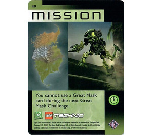 LEGO Bionicle Quest for the Masks Card 019 - Mission