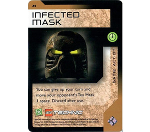 LEGO Bionicle Quest for the Masks Card 021 - Infected Mask