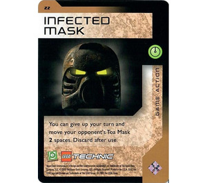 LEGO Bionicle Quest for the Masks Card 022 - Infected Maske