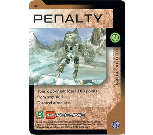 LEGO Bionicle Quest for the Masks Card 037 - Penalty