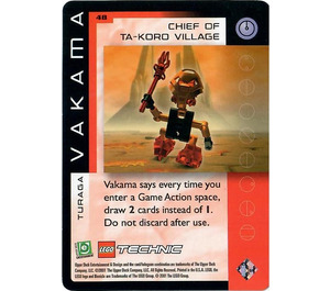 LEGO Bionicle Quest for the Masks Card 048 - Chief of Ta-Koro Village