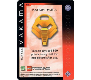 LEGO Bionicle Quest for the Masks Card 050 - Kanohi Huna