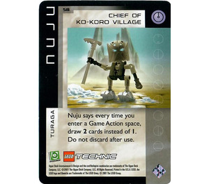 LEGO Bionicle Quest for the Masks Card 058 - Chief of Ko-Koro Village