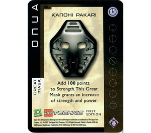 LEGO Bionicle Quest for the Masks Card 063 - Kanohi Pakari