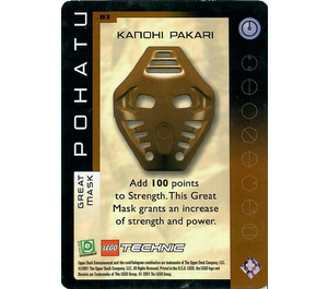 LEGO Bionicle Quest For The Masks Card 083 - Kanohi Pakari | Brick Owl ...